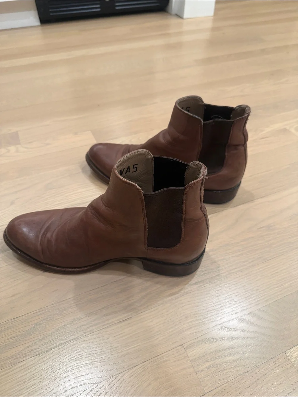 Tecovas Men's Brown Leather Chelsea Boots 10.5D - Classic Slip-On Ankle Boots